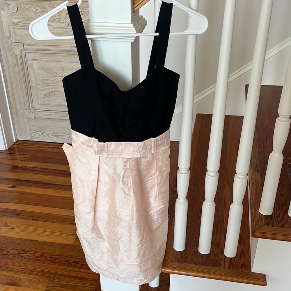 Elegant Black and Cream Dress